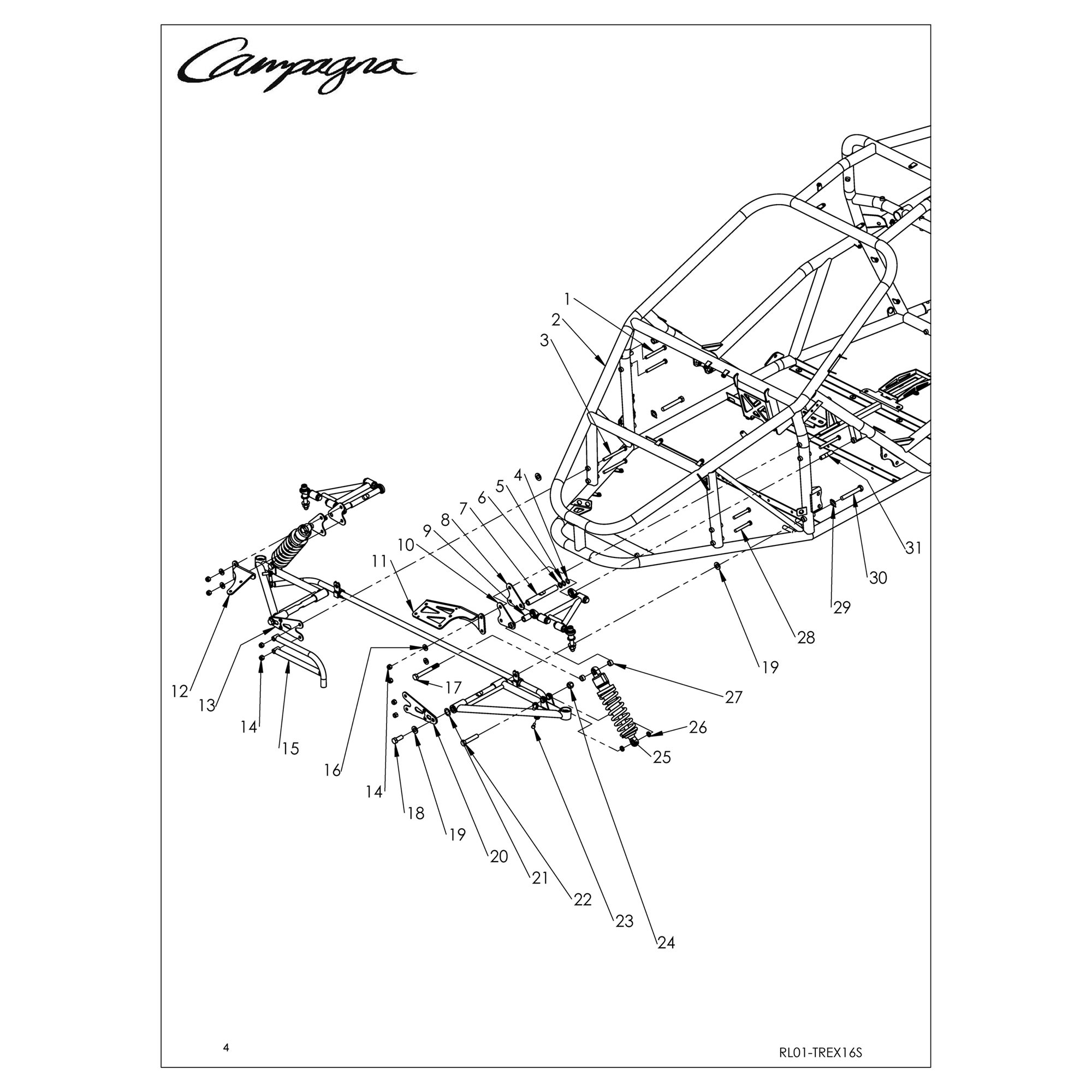 AMORTISSEURS AVANT ET SUPPORTS