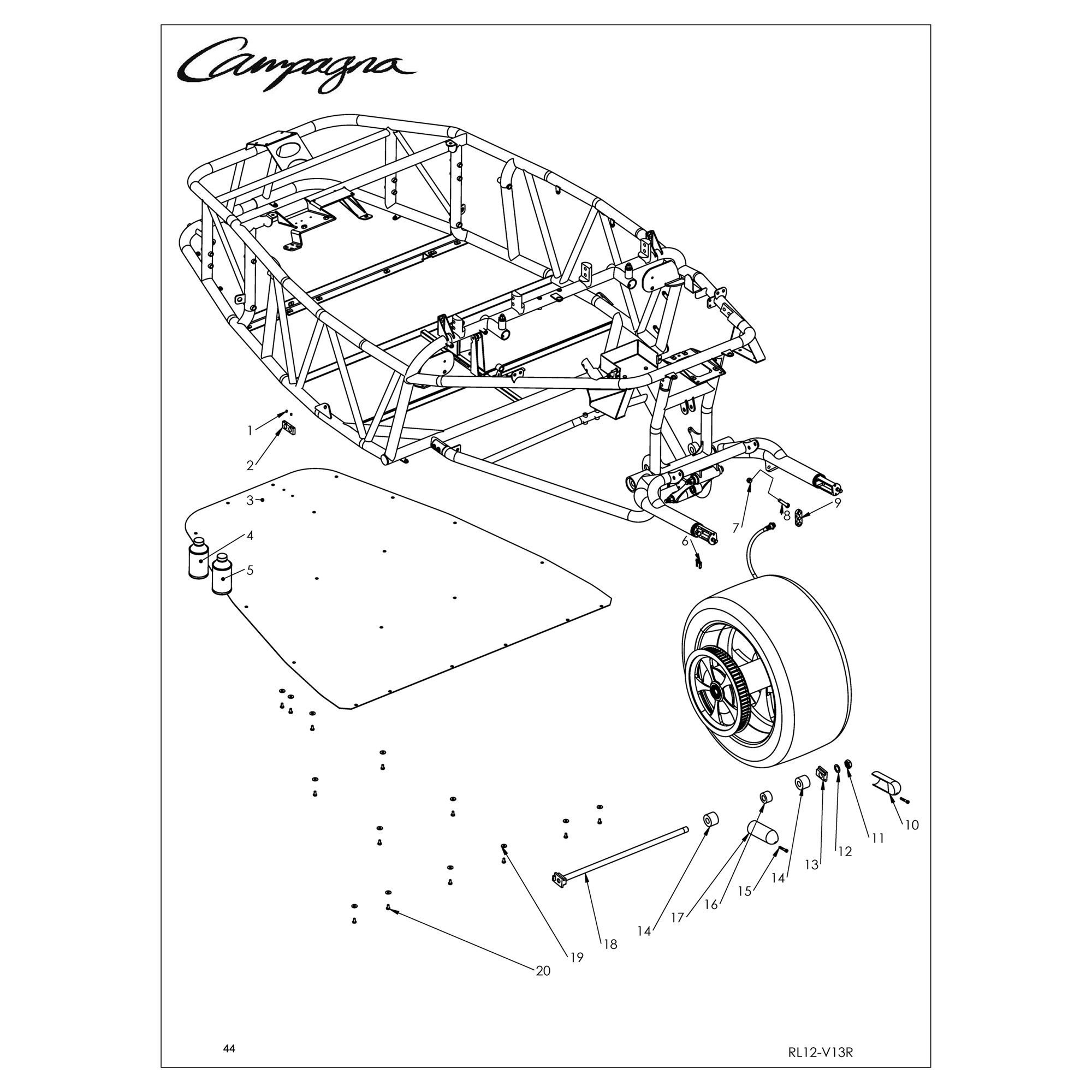 REAR AXLE AND FLOOR 