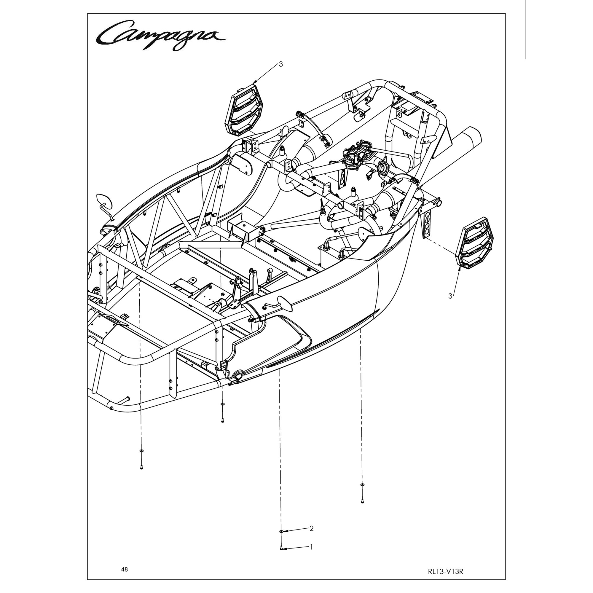 SIDE PANELS ANCHORAGE AND LUGGAGE SUPPORT