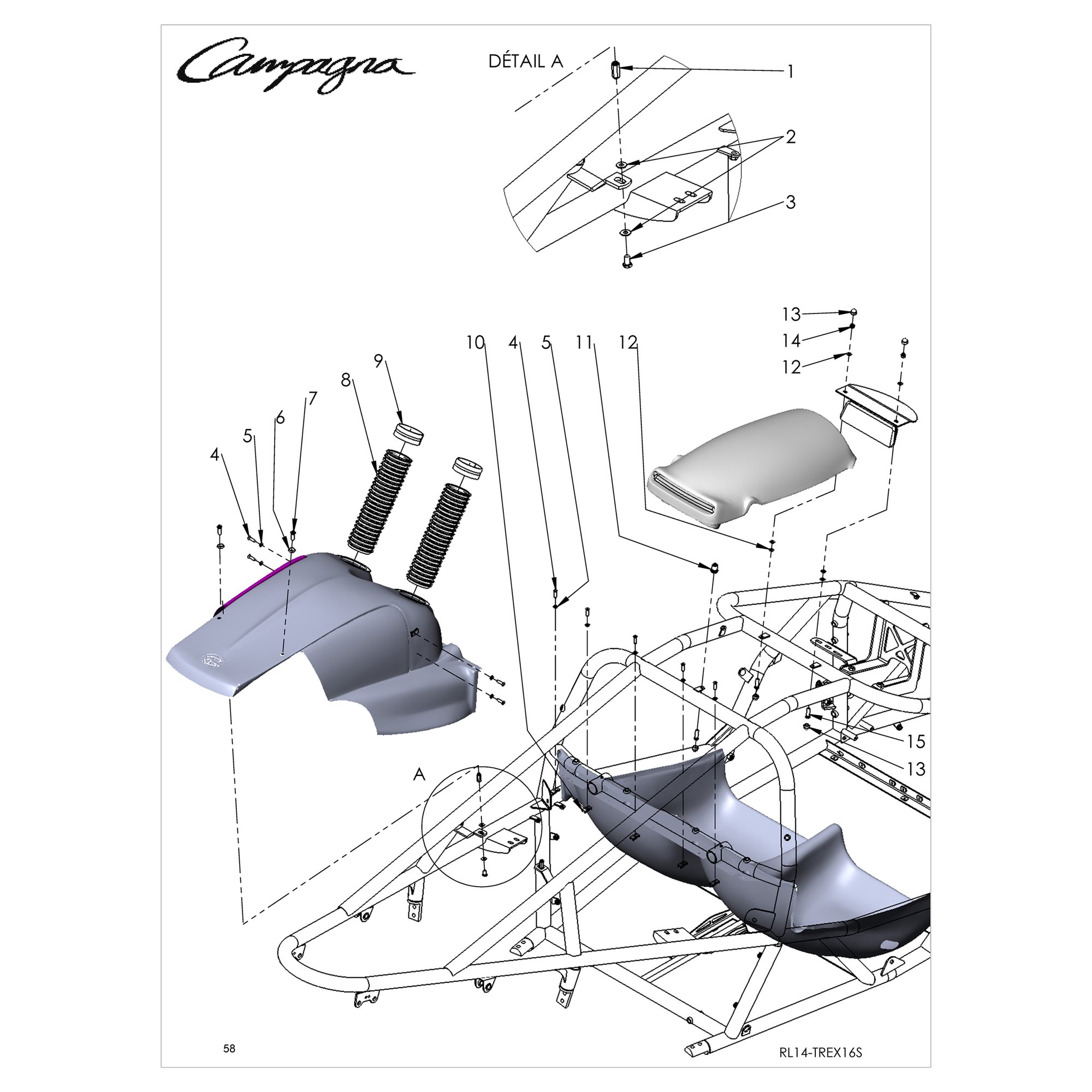 COUVRE MOTEUR ET SCOOP - INSTALLATION