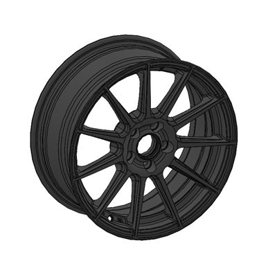 16S MATTE ANTHRACITE FRONT WHEEL