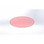 REFLECTOR OVAL RED